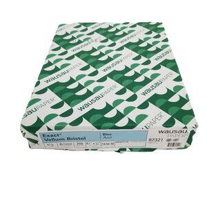 Wausau Exact Vellum Bristol Paper 67lb Blue 250 Sheets Cardstock